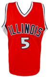 Deron Williams Signed Orange Custom College Basketball Jersey - (SCHWARTZ COA)