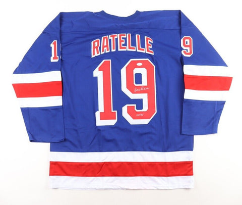Jean Ratelle Signed New York Rangers Jersey (JSA COA) Hall of Fame 1985 / Center