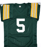 Paul Hornung Autographed Green Pro Style Jersey w/HOF - Beckett *Black