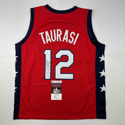 Autographed/Signed Diana Taurasi USA Olympics Red Basketball Jersey JSA COA