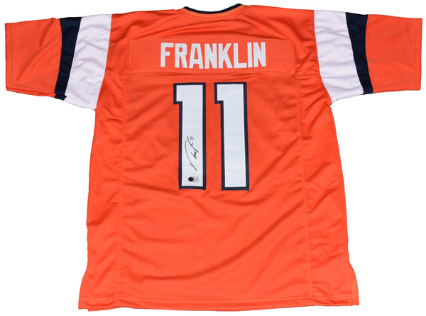 TROY FRANKLIN AUTOGRAPHED DENVER BRONCOS #11 ORANGE JERSEY BECKETT