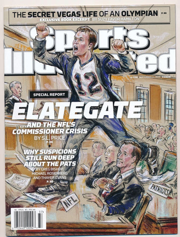 September 14, 2015 Tom Brady Sports Illustrated NO LABEL Newsstand Patriots