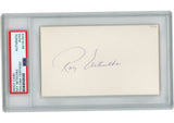 Ray Nitschke Autographed/Signed Green Bay Packers Index Card Slabbed PSA 54903