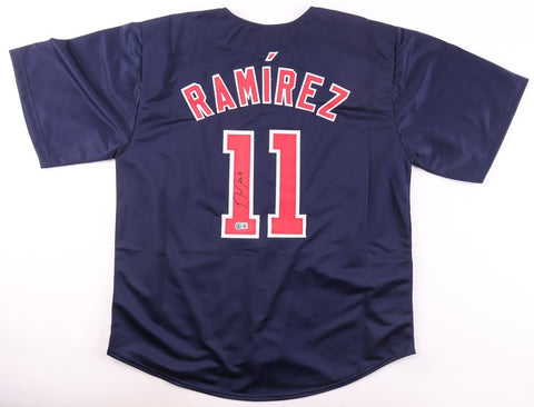 Jose Ramirez Signed Cleveland Guardians Jersey (Beckett) 2xAll Star at 3rd Base