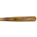 Autographed/Signed Mark McGwire & Sammy Sosa Dual Baseball Bat Beckett BAS COA