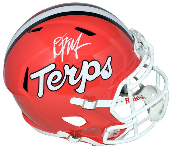 DJ MOORE AUTOGRAPHED MARYLAND TERRAPINS TERPS FULL SIZE SPEED