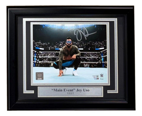 Jey Uso Signed Framed 8x10 WWE Kneel Photo Fanatics