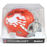 Patrick Surtain Autograhed Denver Broncos TB Mini Helmet Beckett Witness 51448