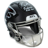 Roddy White Autographed"FALCONS ROH '19" Falcons Speedflex Helmet Radtke