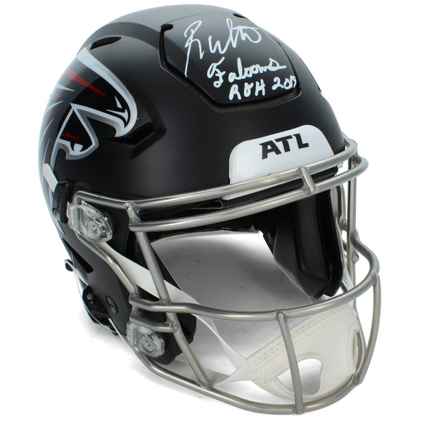 Roddy White Autographed"FALCONS ROH '19" Falcons Speedflex Helmet Radtke