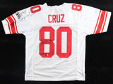 Victor Cruz Signed New York Giants Jersey (Beckett) Super Bowl XLVI Champion W.R