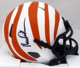Ken Anderson Autographed Bengals Lunar Eclipse Mini Helmet (Smudged) Beckett