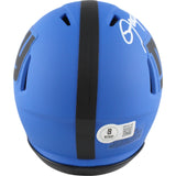 Lawrence Taylor Autographed New York Giants Rave Mini Helmet Beckett 49748