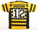 Terry Bradshaw Signed Pittsburgh Steelers Bumble Bee Throwback Jersey (Beckett)