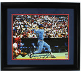 Dale Murphy Signed Atlanta Braves Framed 16x20 Swinging Photo - NL MVP 82, 83