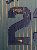 FRAMED CHICAGO RYNE SANDBERG AUTOGRAPHED SIGNED JERSEY BECKETT COA