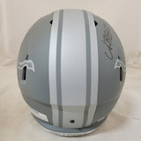 AMON RA ST BROWN SIGNED DETROIT LIONS F/S SLATE SPEED REP HELMET BECKETT QR