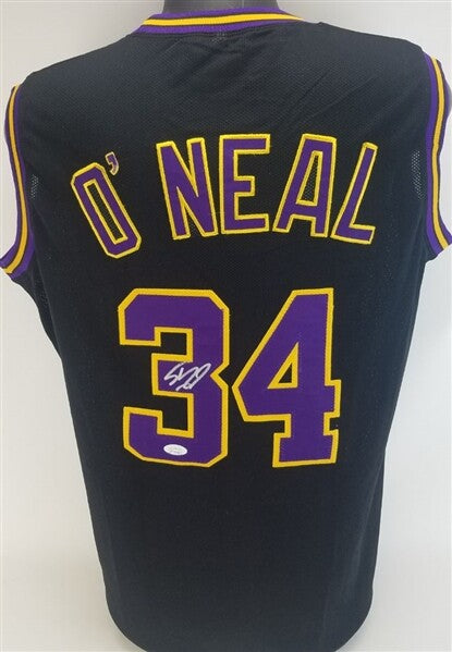 Shaquille O'Neal Signed Los Angeles Lakers Throwback Jersey (JSA) 2000 MVP