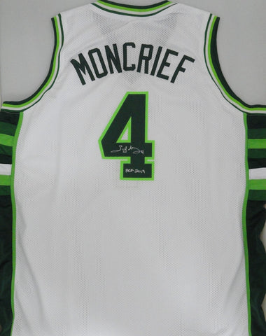 Bucks SIDNEY MONCRIEF Signed Custom Replica White Jersey AUTO w/ HOF 2019