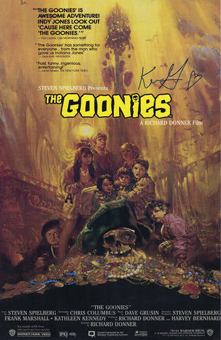 Kerri Green Signed The Goonies 11x17 Movie Poster -(SCHWARTZ COA)