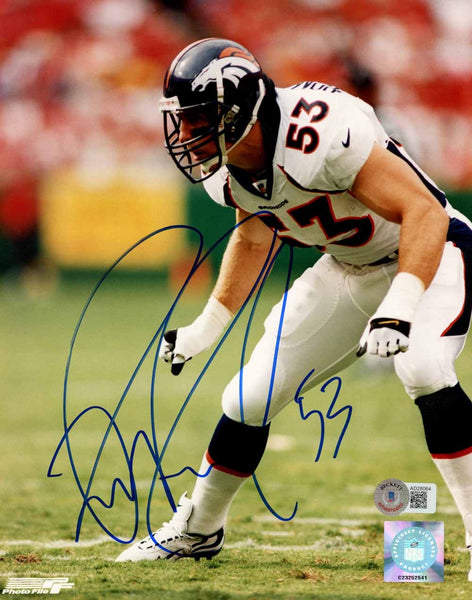 Bill Romanowski Autographed Denver Broncos 8x10 Photo Beckett 51067