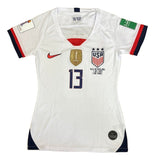 Alex Morgan Signed 2019 Nike USA Women's Home Small Soccer Jersey BAS