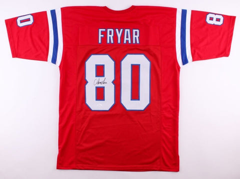 Irving Fryar Signed Patriots Jersey (JSA COA) Super Bowl XX Wide Receiver