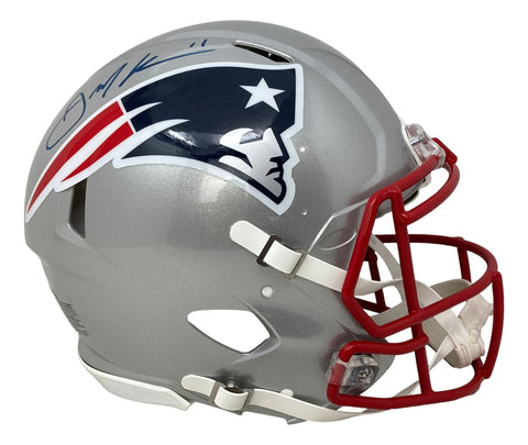 Julian Edelman Signed New England Patriots FS Authentic Speed Helmet JSA