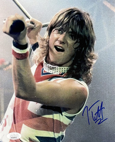 Joe Elliott Signed 8x10 Young Def Leppard Photo JSA ITP
