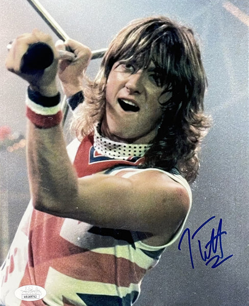 Joe Elliott Signed 8x10 Young Def Leppard Photo JSA ITP