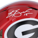 Carson Beck Georgia Bulldogs Autographed Riddell Flash Speed Authentic Helmet