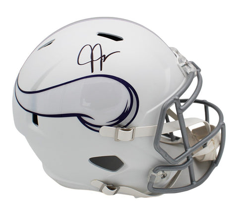 Justin Jefferson Signed Minnesota Vikings Speed Full Size Alternate NFL Helmet