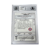 Robert Lewandowski Signed 2021-22 Topps Stadium Club Chrome UCL - BGS 8.5
