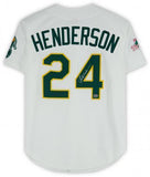 FRMD Rickey Henderson Athletics Signed Mitchell & Ness 1990 Authentic Jersey