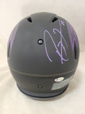 RAY LEWIS SIGNED BALTIMORE RAVENS F/S ECLIPSE SPEED AUTHENTIC HELMET BECKETT