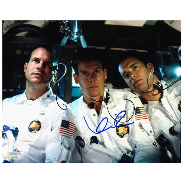 Kevin Bacon Autographed 1995 Apollo 13 8x10 Photo with Tom Hanks, Bill Paxton