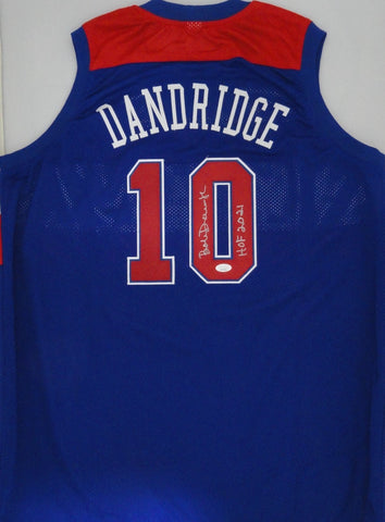 Bullets BOBBY DANDRIDGE Signed Custom Replica Blue Jersey AUTO w/ HOF 2021 JSA