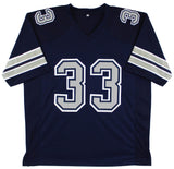 Tony Dorsett Signed Navy Blue Pro Style Jersey w/ Grey Numbers BAS Witnessed