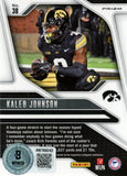 Kaleb Johnson Autographed 2025 Panini Silver Prizm #38 Card Beckett 57002