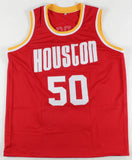 Ralph Sampson Signed Houston Rockets Career Highlight Jersey (PSA COA) HOF 2012
