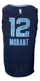 Ja Morant Signed Memphis Grizzlies Navy Blue Nike Swingman Jersey BAS