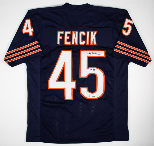 Gary Fencik "SB XX & Hitman" Signed Chicago Bears Jersey (JSA COA)Ex-Yale Safety