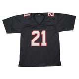 Deion Sanders Autographed Atlanta Falcons Pro Style Black Jersey Beckett