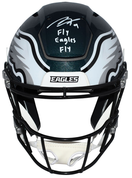 MAKAI LEMON SIGNED PHILADELPHIA EAGLES AUTHENTIC SPEEDFLEX HELMET W/ FLY EAGLES