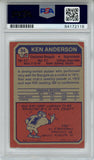 Ken Anderson Autographed 1973 Topps #34 Rookie Card PSA Slab 43581