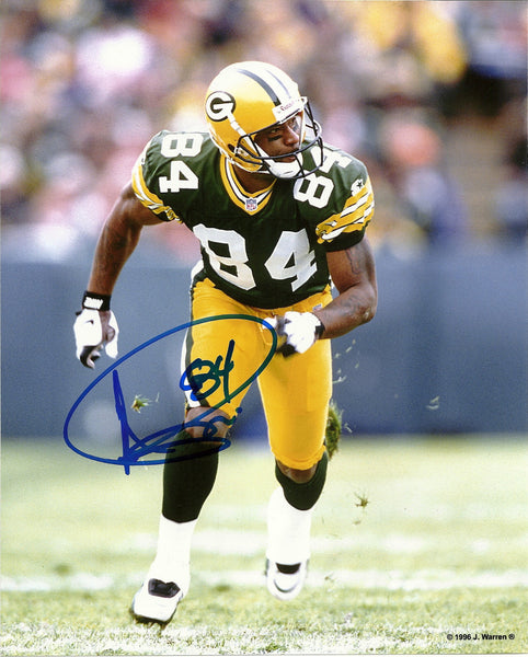Packers ANDRE "Bad Moon" RISON Signed 8x10 Photo #5 AUTO ~ SB XXXI CHAMP