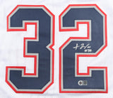 TreVeyon Henderson Signed New England Patriots Jersey (Beckett) 2025 2nd Rnd Pk