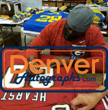 Garrison Hearst Autographed/Signed Pro Style Red XL Jersey Beckett 35512