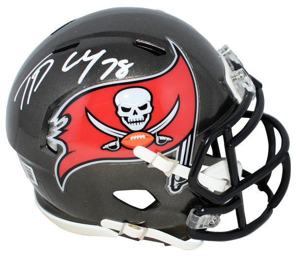 TRISTAN WIRFS SIGNED TAMPA BAY BUCCANEERS SPEED MINI HELMET BECKETT