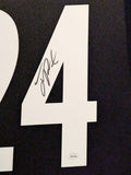 SUEDE FRAMED PITTSBURGH STEELERS JOEY PORTER JR AUTOGRAPHED JERSEY JSA COA